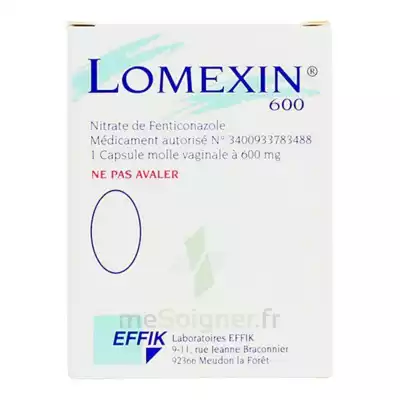 Lomexin 600 Mg Caps Molle Vaginale Plq/1 à NANTERRE