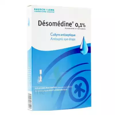 Desomedine 0,1 % Collyre Sol 10fl/0,6ml à NANTERRE