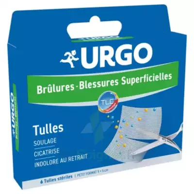 Urgo Brûlures - Blessures Superficielles Tulles Petit Format 5x5cm B/6 à NANTERRE